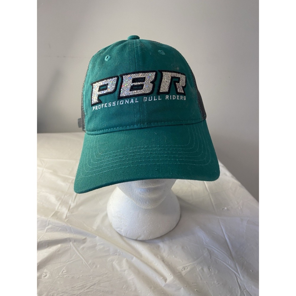 Ladies‎ Authentic Glitter Patch PBR Trucker Style Adjustable Hat